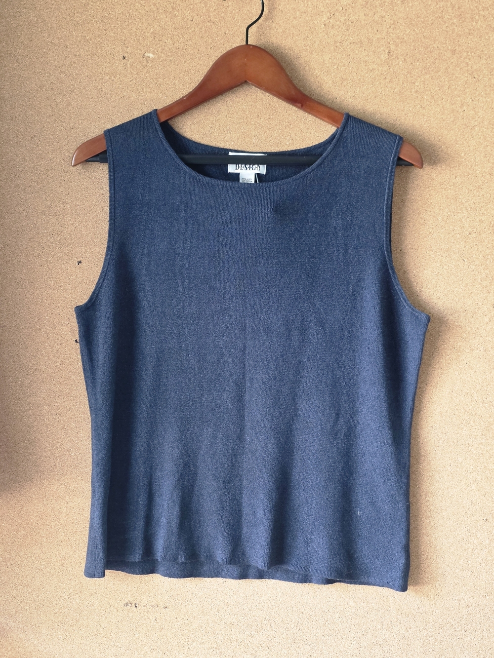 Chico’s Design Linen Cotton Knit Tank Top Size 3 (XL/16–18)